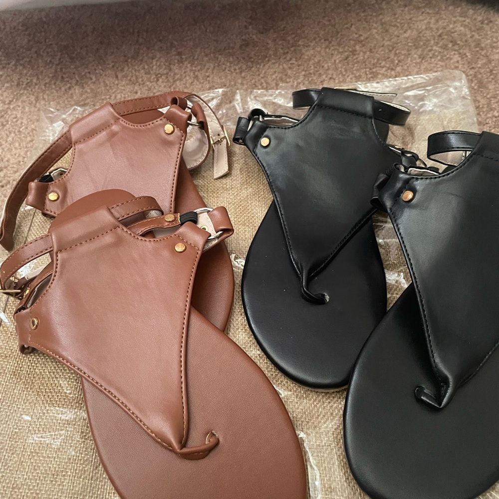 2 pair of sandals